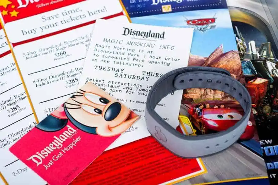 Different Disney World Tickets, Disneyland Magic band, Magic Morning, 3-Day Park Hopper Ticket