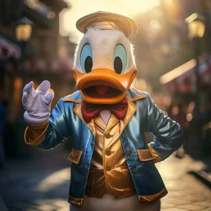 Donald Duck at Disneyland