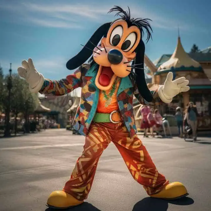 Goofy at Disneyland