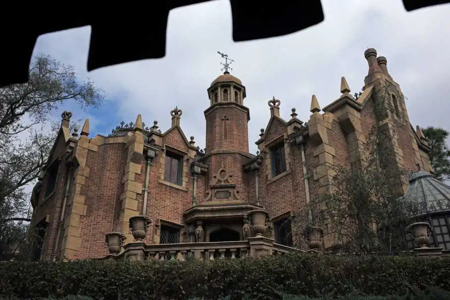 An outside view of The Haunted Mansion in Magic Kingdom at Walt Disney World Resort