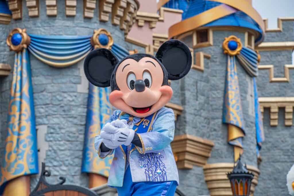 Mickey Mouse character at Disney Magic Kingdom