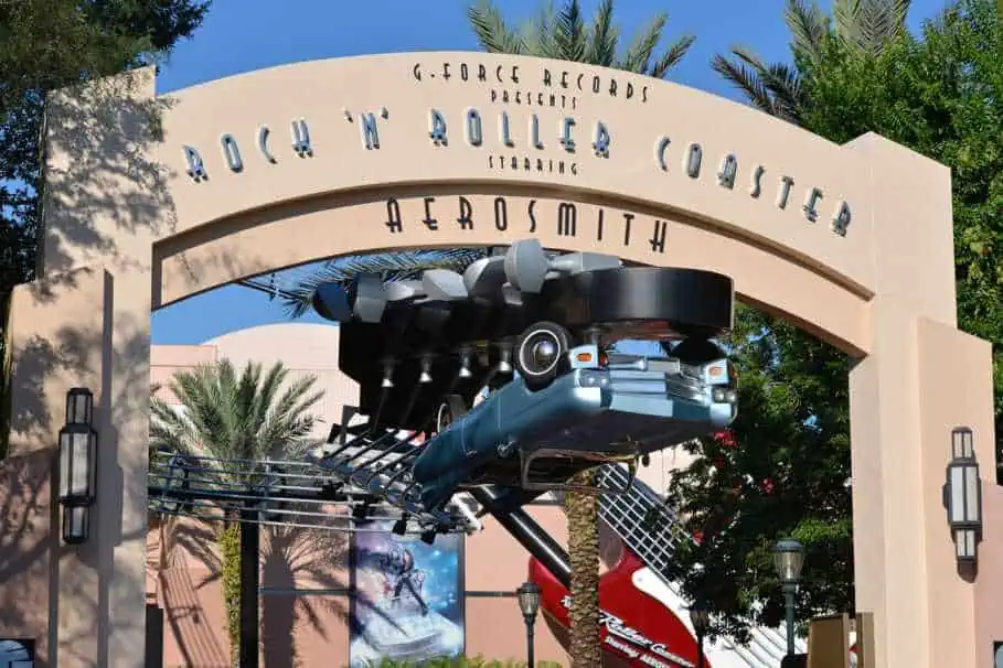 The Entrance of Rock n Roller Coaster at Disney World Hollywood Studios Park